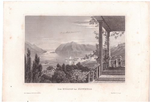 Stahlstich 1840 hudson - ,