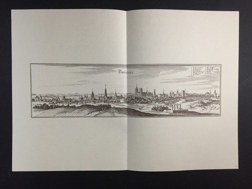 Brüssel kupferstich merian - kupferstich,