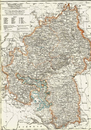 Landkarte württemberg - wÜrttemberg, ✠✠
