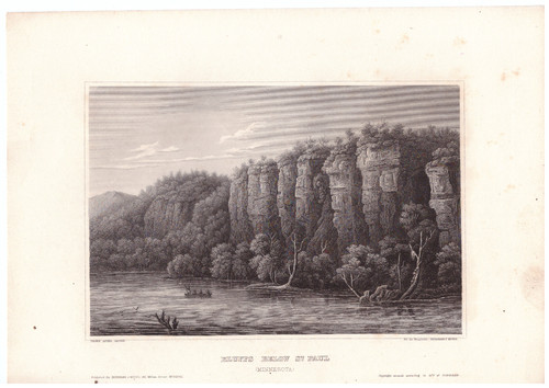 Stahlstich 1840 bluffs - ,