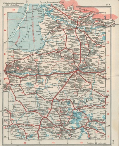 Karte ostpreussen maßstab 1 - ostpreussen.,