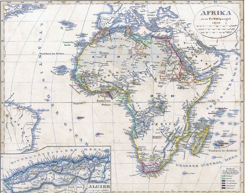 Landkarte afrika 185 - 185, jahre