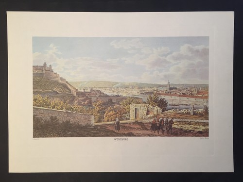 Würzburg lithographie 1828 - lithographie,