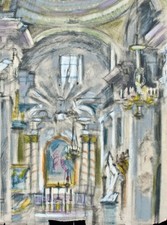 Ungarn Kirche Innenansicht