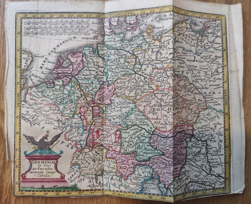 Antike karte germaniae in - karte:,