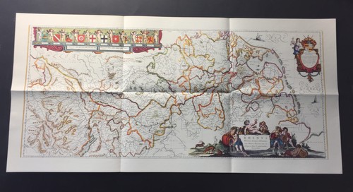 Rhein landkarte 1663 blaeu - landkarte,