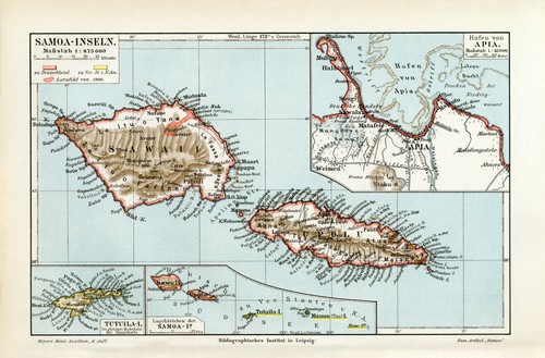 Samoa inseln historische - inseln,