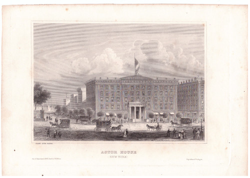 Stahlstich 1840 new york - 1840,