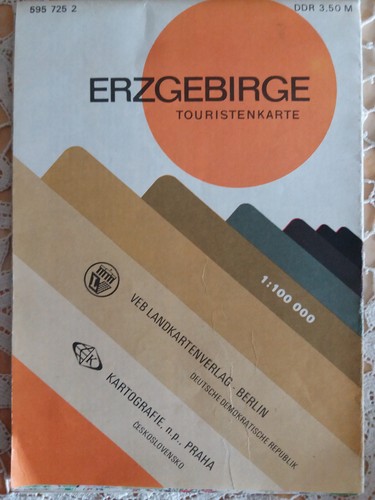 Alte touristenkarte erzgebirge - alte,