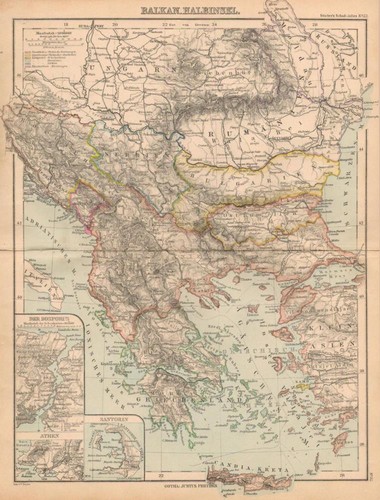 Landkarte balkan halbinsel - landkarte., balkan-halbinsel