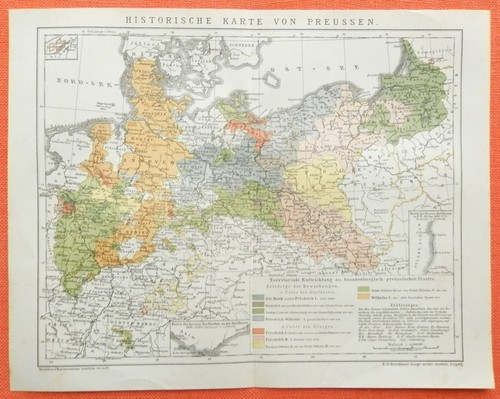 Historische karte preußen - karte,