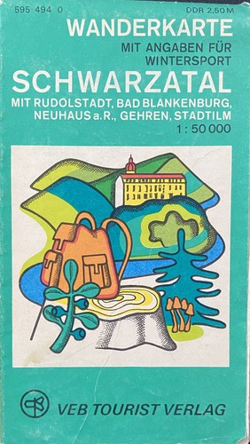 Karte wanderkarte schwarzatal - wanderkarte,