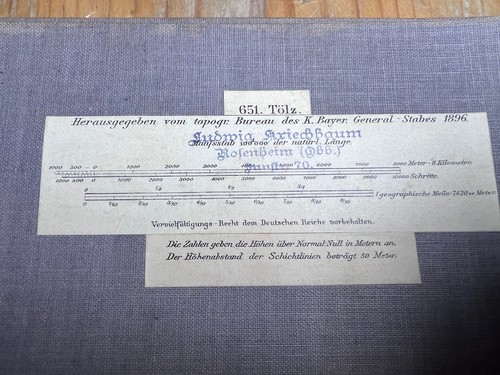 Stück landkarte 1896 - landkarte,