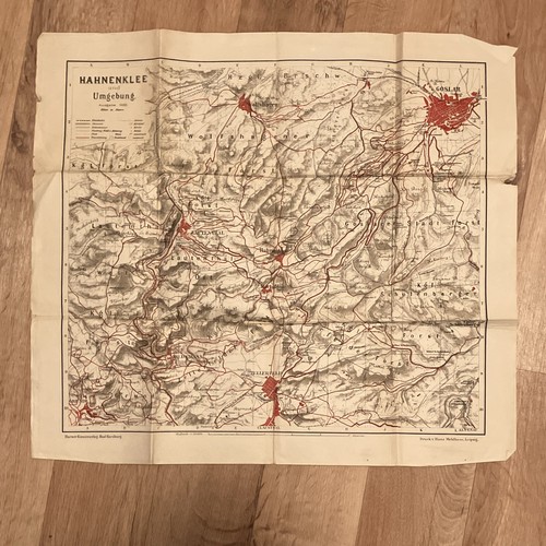 Landkarte hahnenklee und - hahnenklee,