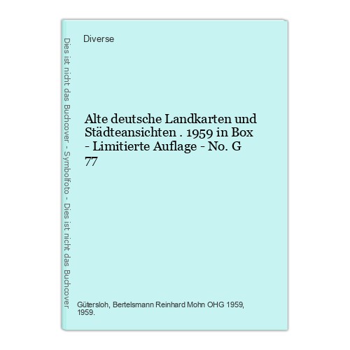 Alte deutsche landkarten und - alte,