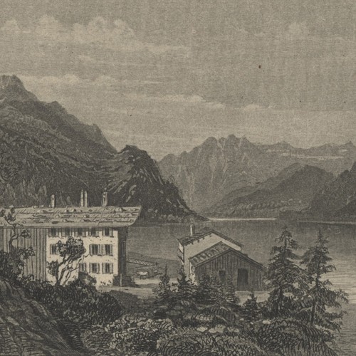 Achen see historische ansicht - historische,