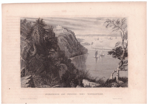 Stahlstich 1840 scenerie - ,