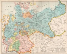 Landkarte.Deutsches Reich