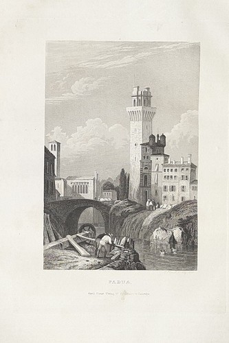 Stahlstich 1836 padua - stahlstich,